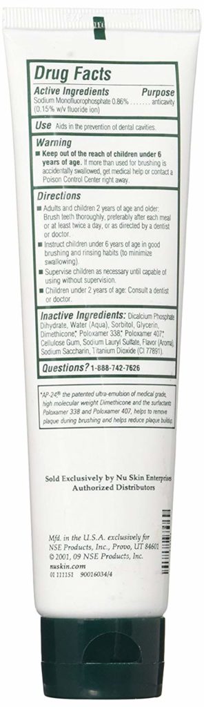 ap 24 toothpaste ingredients